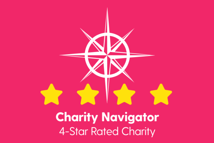 Charity Navigator 4-Star Rated Charity