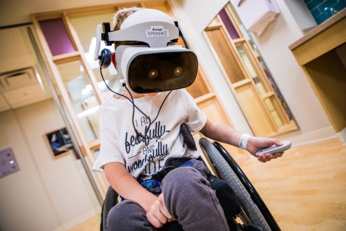 Starlight Kid Grady wearing virtual reality