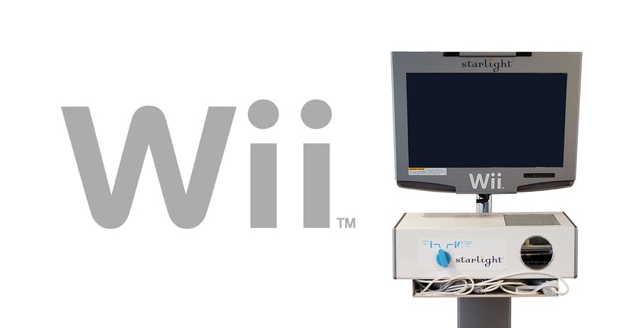 wii logo and wii gaming station